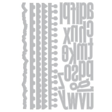 Sizzix Thinlits Die by Tim Holtz Vault Edges (31pcs) (666873) Sizzix Thinlits Die by Tim Holtz Vault Edges (31pcs) (666873)