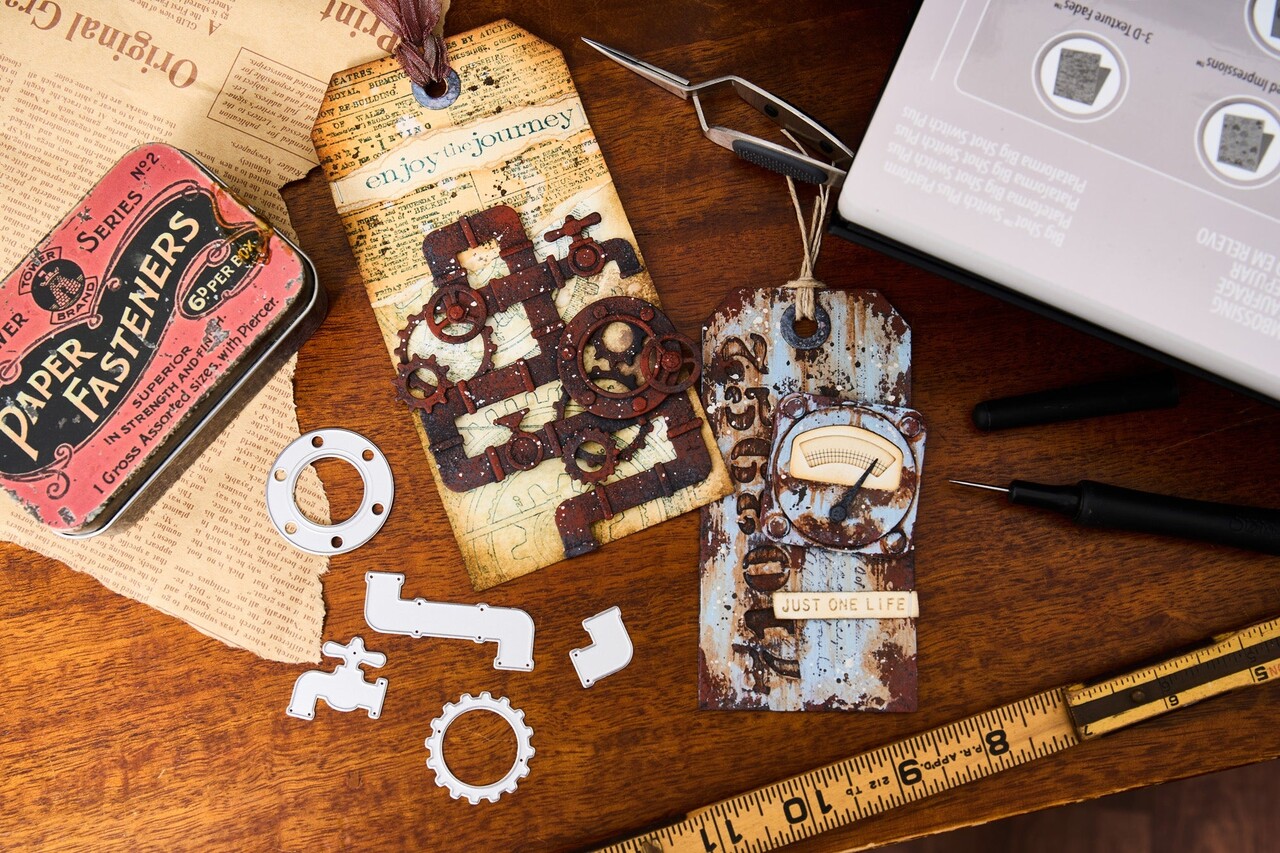 Sizzix Thinlits Die by Tim Holtz Vault Industrial (37pcs) (666874) Sizzix Thinlits Die by Tim Holtz Vault Industrial (37pcs) (666874)