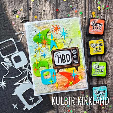 Sizzix Thinlits Die by Tim Holtz Vault Atomic Retro (24pcs) (666875)