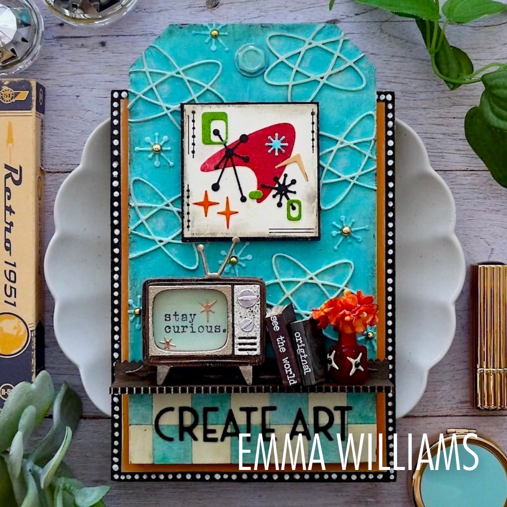 Sizzix Thinlits Die by Tim Holtz Vault Atomic Retro (24pcs) (666875)