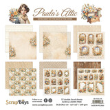 ScrapBoys Paula's Attic 12x12 Inch Paper Pad (SB-PAUL-08)