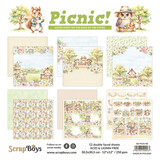 ScrapBoys Picnic! 12x12 Inch Paper Pad (SB-PICN-08)