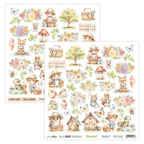 ScrapBoys Picnic! 12x12 Inch Paper Pad (SB-PICN-08) ScrapBoys Picnic! 12x12 Inch Paper Pad (SB-PICN-08)