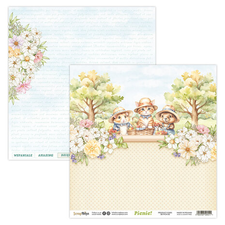 ScrapBoys Picnic! 6x6 Inch Paper Pad (SB-PICN-09) ScrapBoys Picnic! 6x6 Inch Paper Pad (SB-PICN-09)