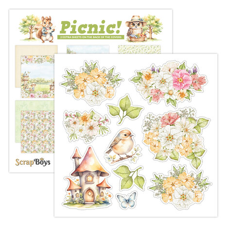 ScrapBoys Picnic! 6x6 Inch Paper Pad (SB-PICN-09) ScrapBoys Picnic! 6x6 Inch Paper Pad (SB-PICN-09)