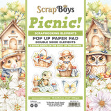 ScrapBoys Picnic! 6x6 Inch Pop Up Paper Pad (SB-PICN-11)