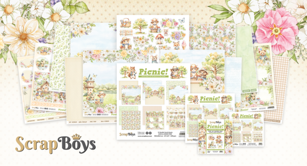 ScrapBoys Picnic! 6x6 Inch Pop Up Paper Pad (SB-PICN-11) ScrapBoys Picnic! 6x6 Inch Pop Up Paper Pad (SB-PICN-11)
