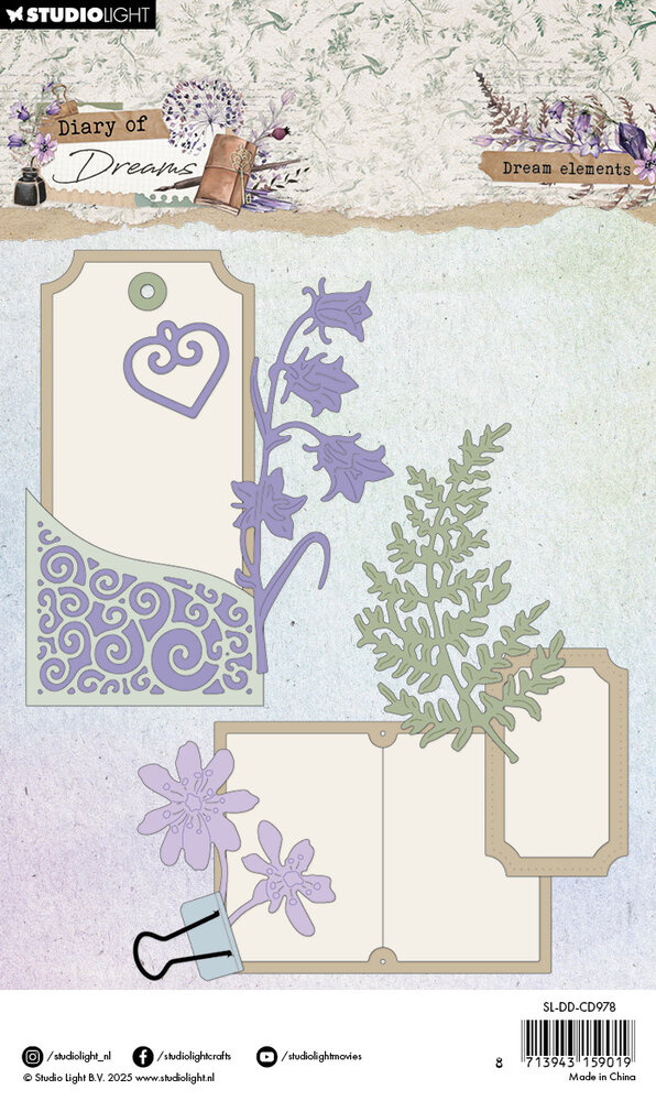 Studio Light Diary of Dreams Cutting Die Dream Elements (SL-DD-CD978) (DISCONTINUED)