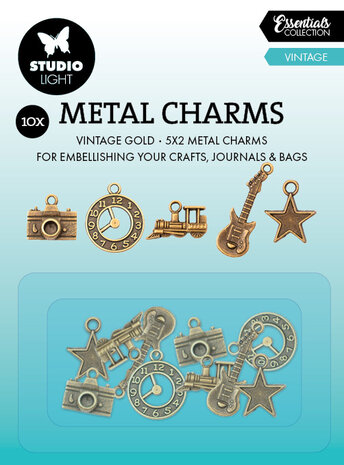Studio Light Vintage Essentials Metal Charms (10pcs) (SL-CO-CHARM04) (BASIC) Studio Light Vintage Essentials Metal Charms (10pcs) (SL-CO-CHARM04) (BASIC)