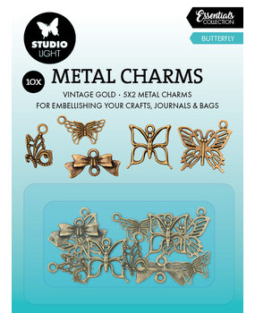 Studio Light Butterfly Essentials Metal Charms (10pcs) (SL-CO-CHARM02) (BASIC) Studio Light Butterfly Essentials Metal Charms (10pcs) (SL-CO-CHARM02) (BASIC)