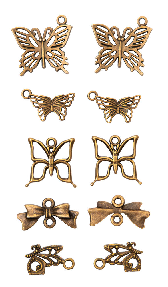 Studio Light Butterfly Essentials Metal Charms (10pcs) (SL-CO-CHARM02) (BASIC) Studio Light Butterfly Essentials Metal Charms (10pcs) (SL-CO-CHARM02) (BASIC)