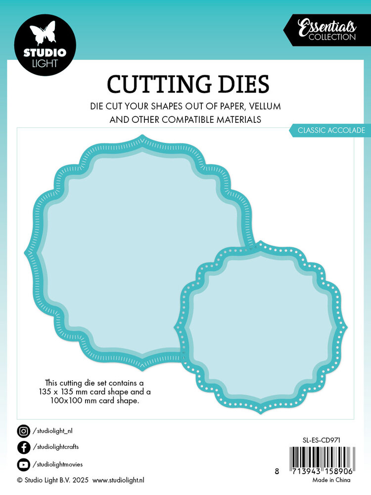 Studio Light Classic Accolade Essentials Cutting Die (SL-ES-CD971) (DISCONTINUED)