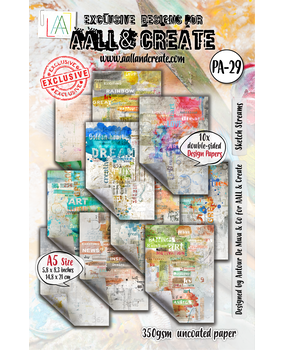 Aall and Create Artful Impressions A5 Design Paper Sketch Streams (AALL-PA-029) Aall and Create Artful Impressions A5 Design Paper Sketch Streams (AALL-PA-029)