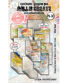 Aall and Create Artful Impressions A6 Design Paper Mish Mash (AALL-PA-030)