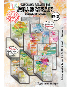 Aall and Create Artful Impressions A4 Design Paper Jumbled Up (AALL-PA-031)