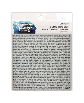 Ranger Simon Hurley create. Background Stamp 6x6 Inch Typewriter (HUR88844)