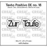 Crealies Texto Positivo Stansen German Zur Taufe (POSDE18)