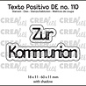 Crealies Texto Positivo Dies German Zur Kommunion (POSDE110)
