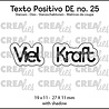 Crealies Texto Positivo Stansen German Viel Kraft (POSDE25)