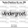 Crealies Texto Positivo Dies Dutch Vlindergroet (POSNL135)