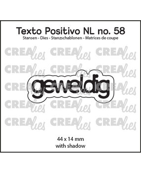 Crealies Texto Positivo Stansen Dutch Geweldig (POSNL58)