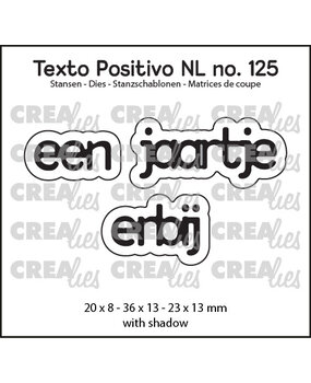 Crealies Texto Positivo Stansen Dutch Een Jaartje Erbij (POSNL125)