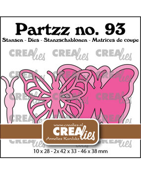 Crealies Partzz Stansen No. 93 Vlinder B Groot (CLPartzz93)