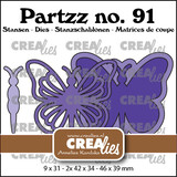 Crealies Partzz Dies No. 91 Butterfly A Large (CLPartzz91)
