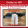 Crealies Cardzz Dies Twist & Pop B Diagonal For 6 Panels (CLCZ397)
