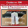Crealies Cardzz Stansen Twist & Pop A Diagonaal voor 4 Panelen (CLCZ396)