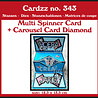 Crealies Cardzz Dies No. 343 Multi Spinner + Carousel Card Diamond (CLCZ343)