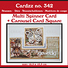 Crealies Cardzz Stansen No. 342 Multi Draaikaart + Carrouselkaart Vierkant (CLCZ342)