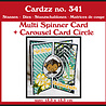 Crealies Cardzz Stansen No. 341 Multi Draaikaart + Carrouselkaart Cirkel (CLCZ341)