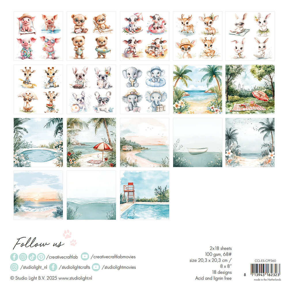 Creative Craftlab Summer Breeze Essentials Collage Paper Pad (CCL-ES-CPP360) (DISCONTINUED) Creative Craftlab Summer Breeze Essentials Collage Paper Pad (CCL-ES-CPP360) (DISCONTINUED)