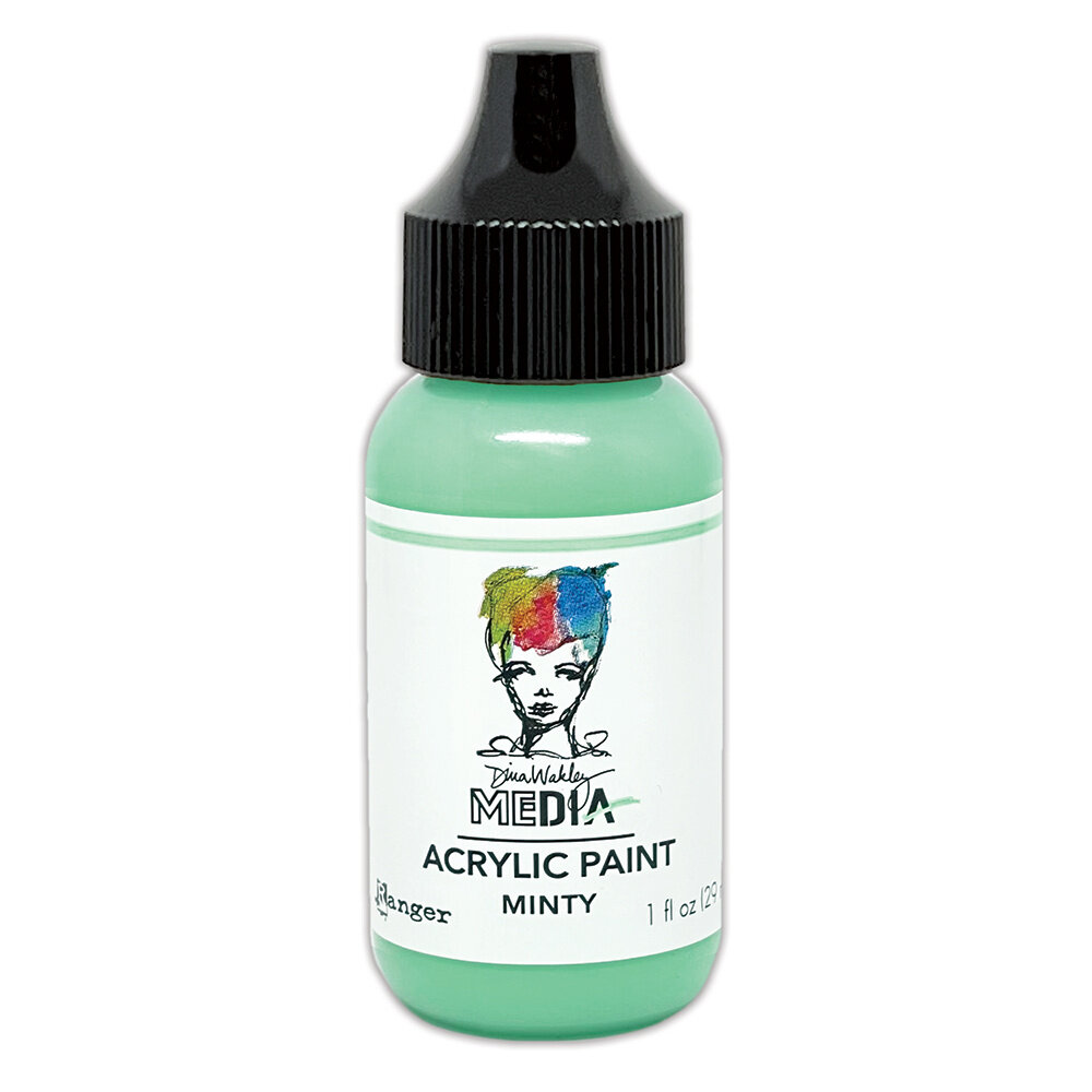 Ranger Dina Wakley MEdia Heavy Body Acrylic Paints Minty 1 fl oz (MDQ88226) Ranger Dina Wakley MEdia Heavy Body Acrylic Paints Minty 1 fl oz (MDQ88226)