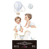 Papers For You Sweet Baby Boy 6x12 Inch Decor Transfers (4pcs) (PFY-14782)
