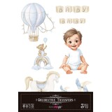 Papers For You Sweet Baby Boy 8x12 Inch Decor Transfers (3pcs) (PFY-14819)