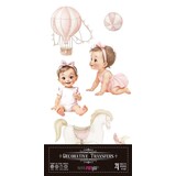 Papers For You Sweet Baby Girl 6x12 Inch Decor Transfers (4pcs) (PFY-14781)