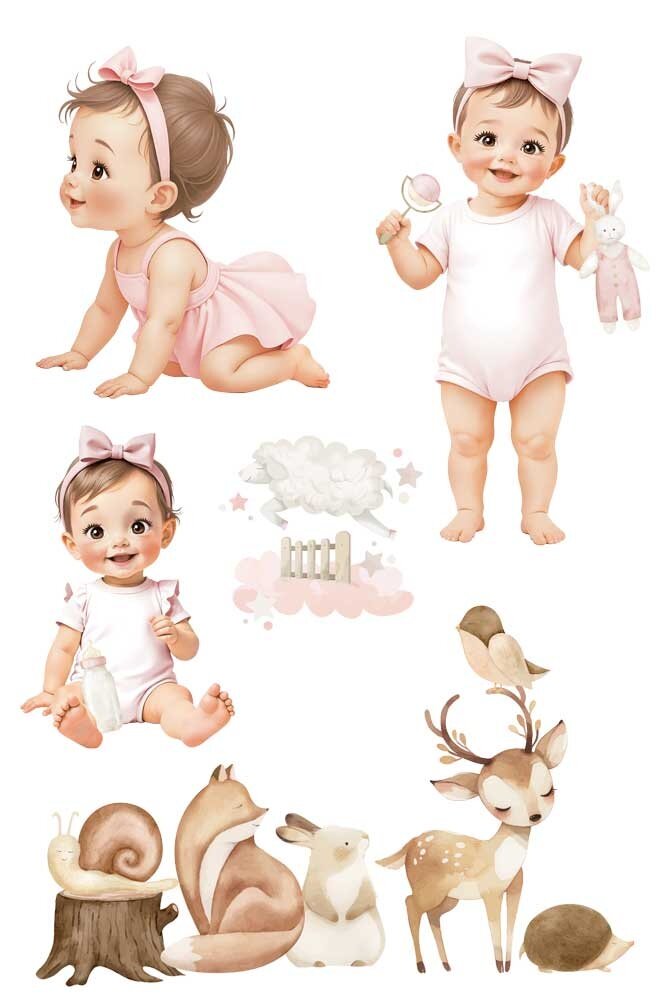 Papers For You Sweet Baby Girl 8x12 Inch Decor Transfers (3pcs) (PFY-14818) Papers For You Sweet Baby Girl 8x12 Inch Decor Transfers (3pcs) (PFY-14818)