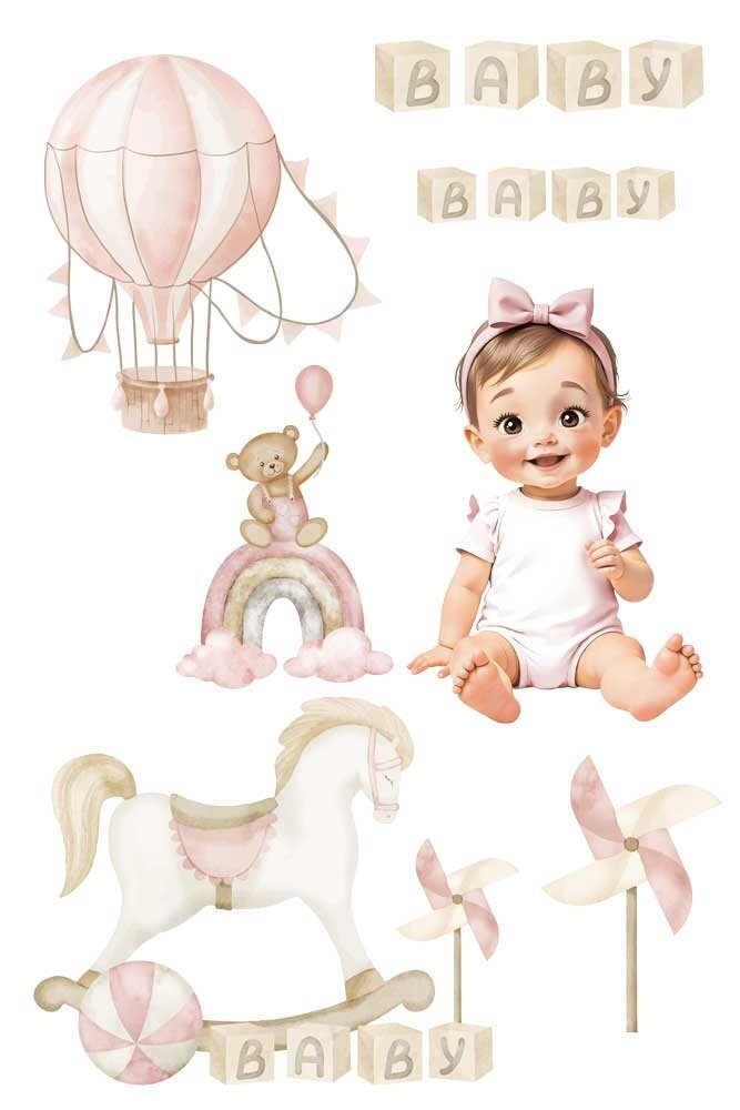 Papers For You Sweet Baby Girl 8x12 Inch Decor Transfers (3pcs) (PFY-14818) Papers For You Sweet Baby Girl 8x12 Inch Decor Transfers (3pcs) (PFY-14818)