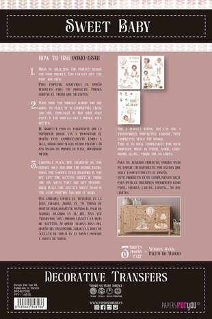 Papers For You Sweet Baby Girl 8x12 Inch Decor Transfers (3pcs) (PFY-14818) Papers For You Sweet Baby Girl 8x12 Inch Decor Transfers (3pcs) (PFY-14818)