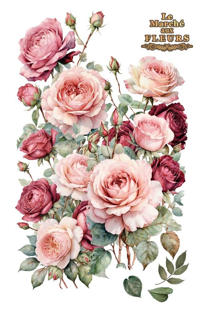 Papers For You Rosé 24x35 Inch Decor Transfers (4pcs) (PFY-14828)