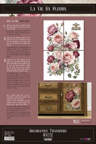 Papers For You Rosé 24x35 Inch Decor Transfers (4pcs) (PFY-14828)