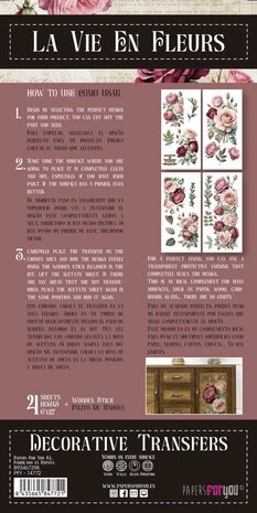 Papers For You Rosé 6x12 Inch Decor Transfers (4pcs) (PFY-14772)