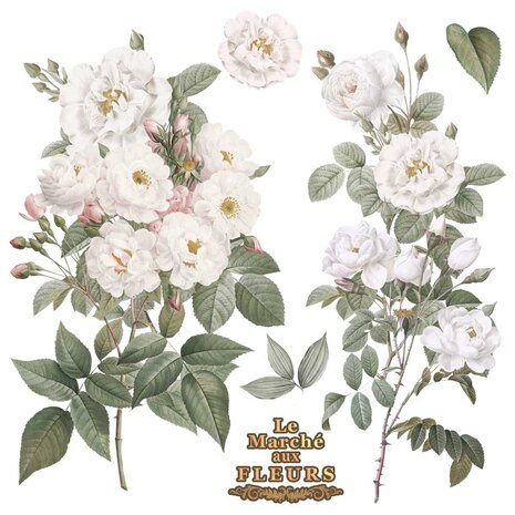 Papers For You Roses 12x12 Inch Decor Transfers (2pcs) (PFY-14784)