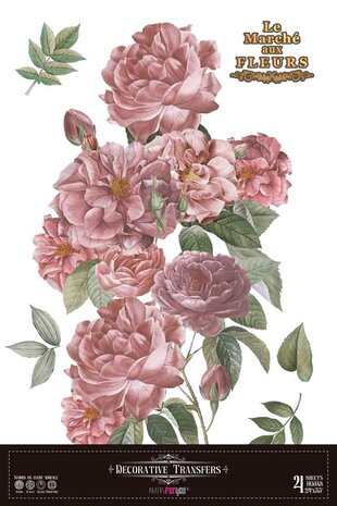 Papers For You Roses 24x35 Inch Decor Transfers (4pcs) (PFY-14822)