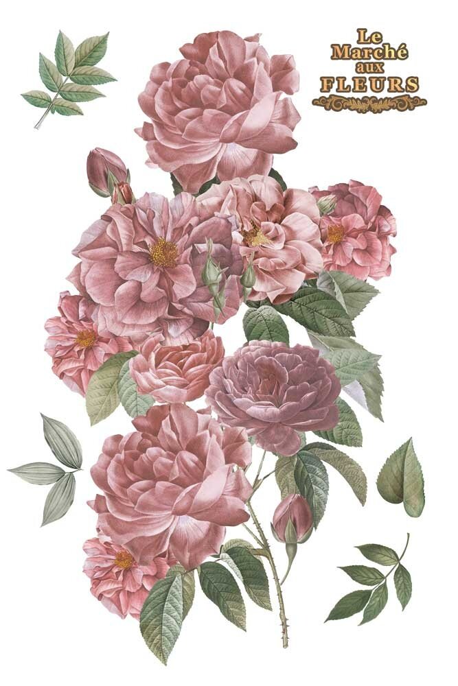 Papers For You Roses 24x35 Inch Decor Transfers (4pcs) (PFY-14822)