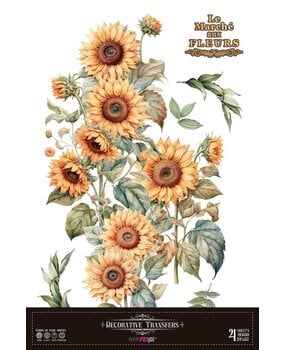 Papers For You Sunflowers 24x35 Inch Decor Transfers (4pcs) (PFY-14832)