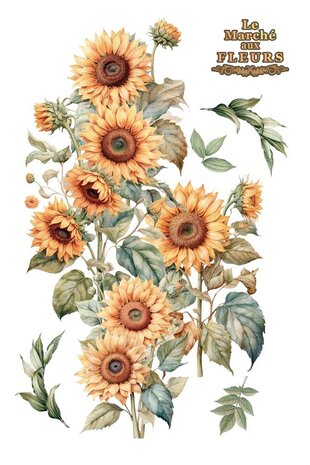 Papers For You Sunflowers 24x35 Inch Decor Transfers (4pcs) (PFY-14832)