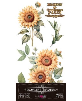 Papers For You Sunflowers 6x12 Inch Decor Transfers (4pcs) (PFY-14775)